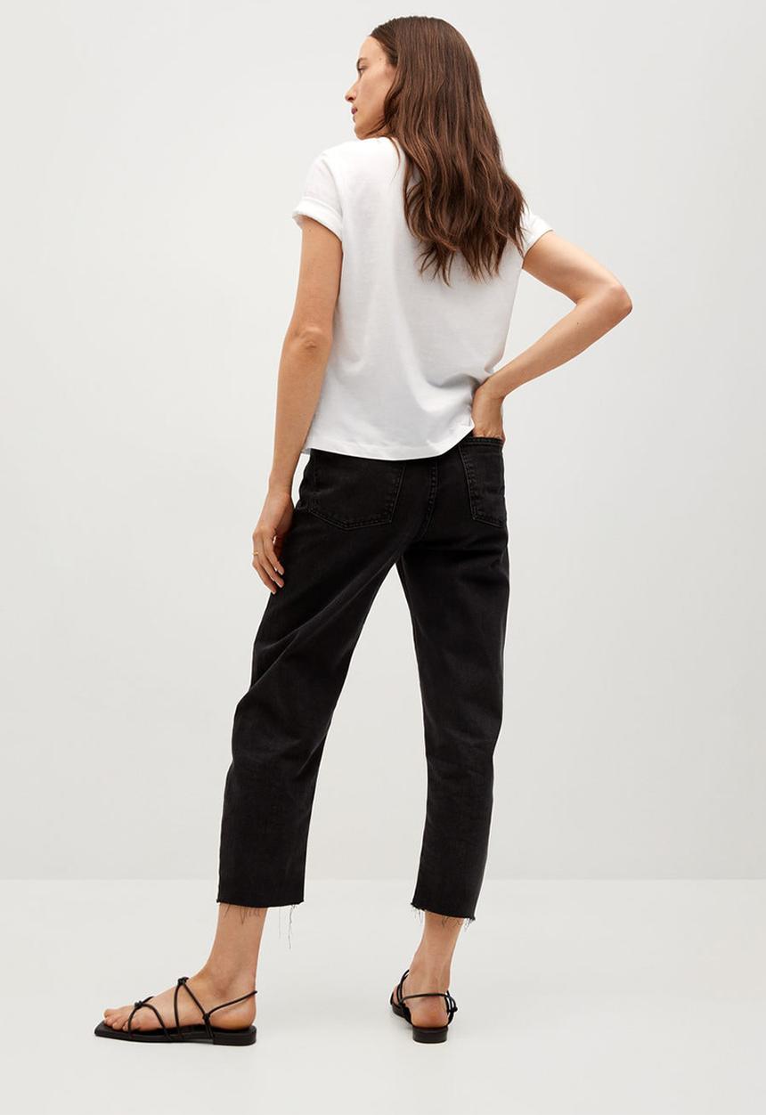 MANGO - T-shirt pstilubi - off white