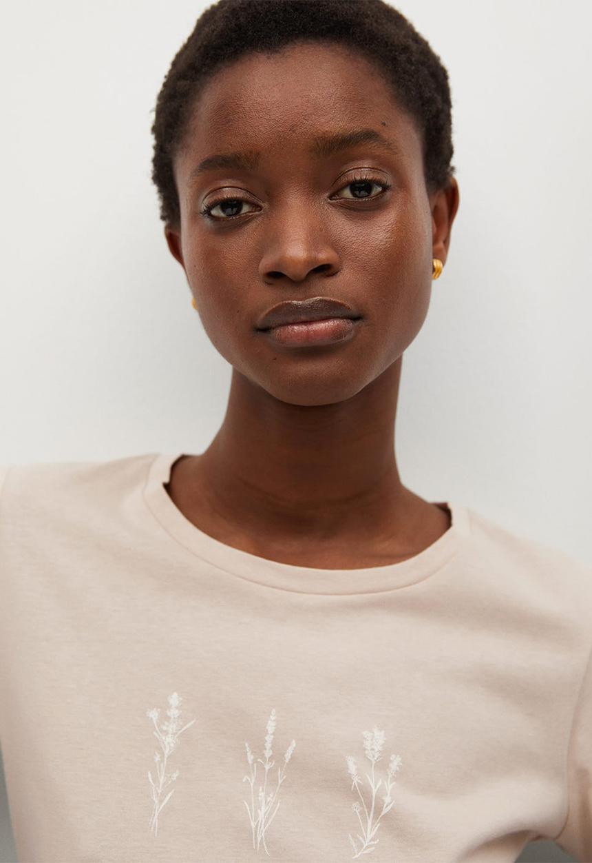 MANGO - T-shirt pstilubi - light pastel grey