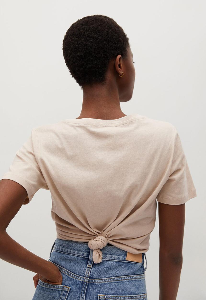 MANGO - T-shirt pstilubi - light pastel grey