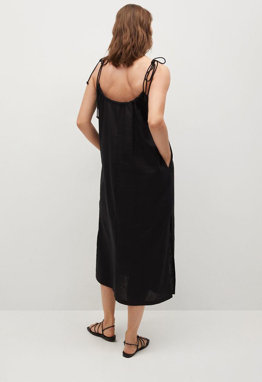 MANGO - Dress melon - black