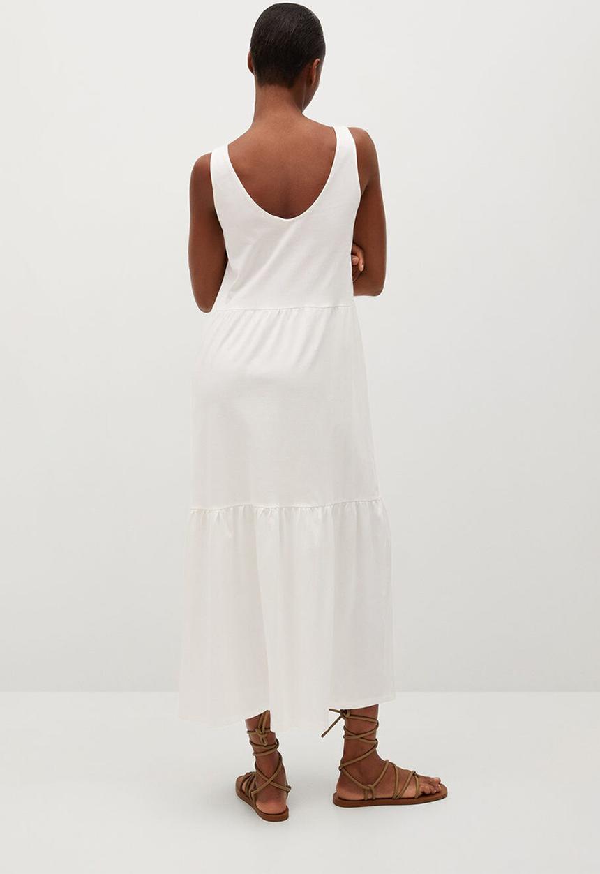 MANGO - Dress masito - off white 