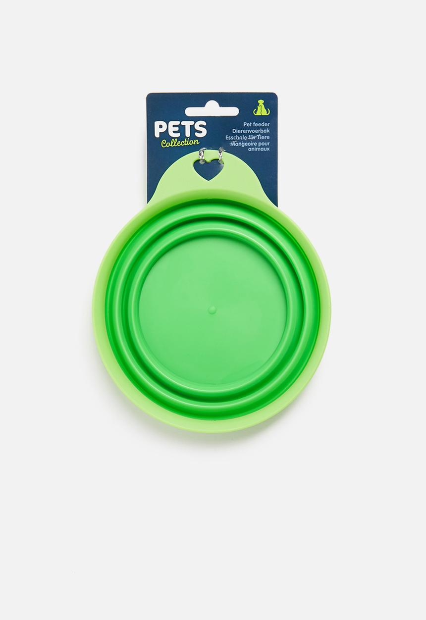 Pet Collection - On-the-go collapisable dog bowl - green