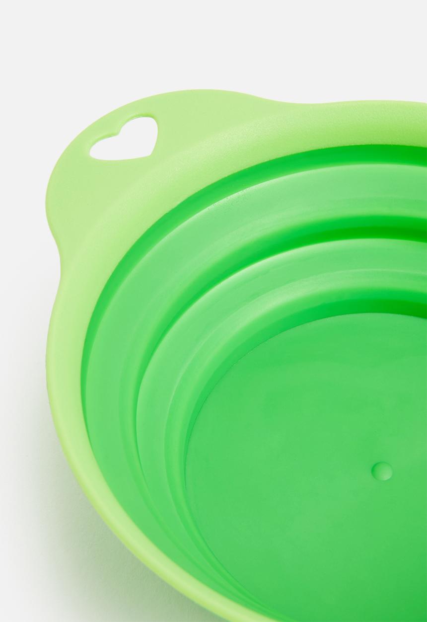 Pet Collection - On-the-go collapisable dog bowl - green