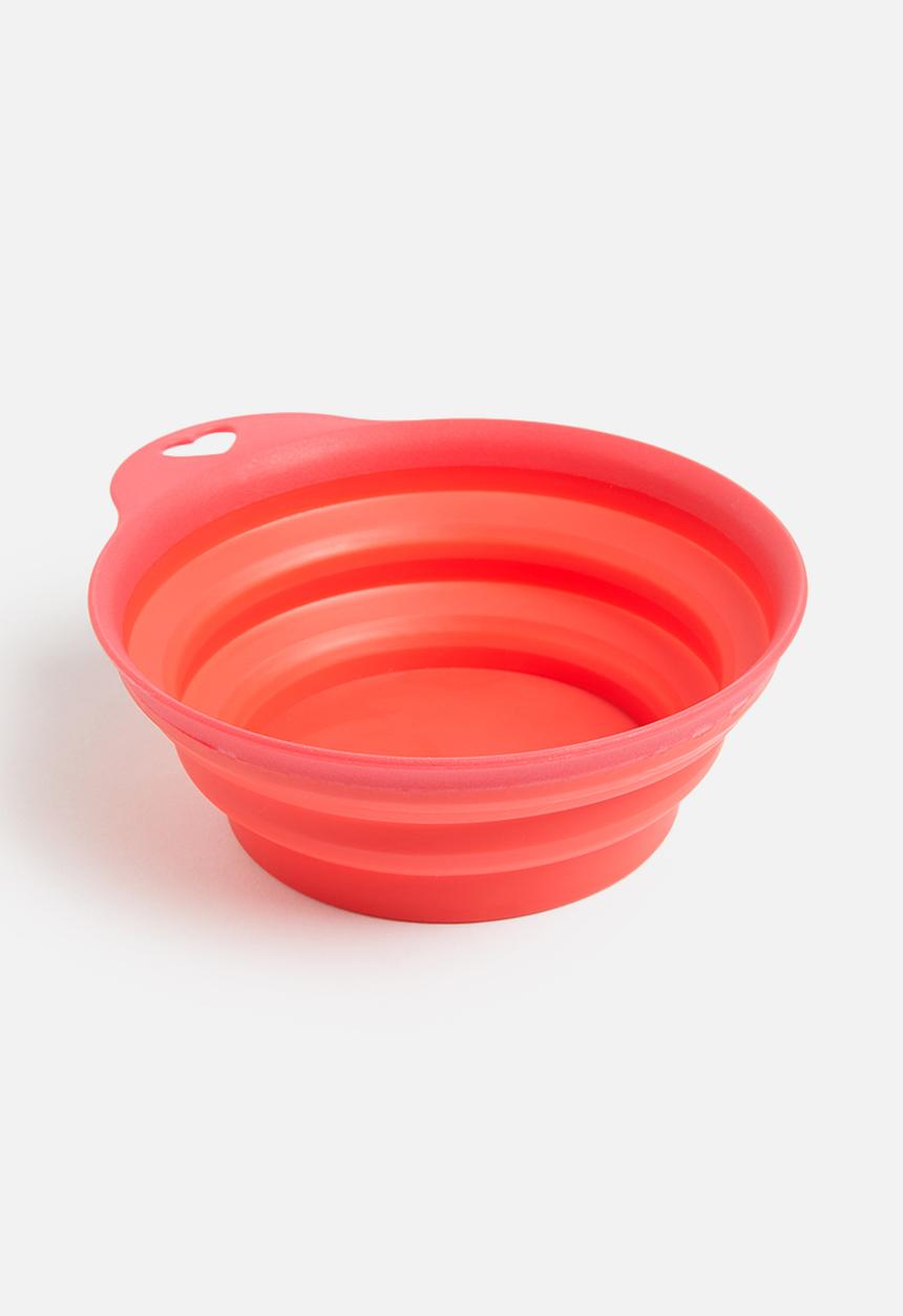 Pet Collection - On-the-go collapisable dog bowl - red