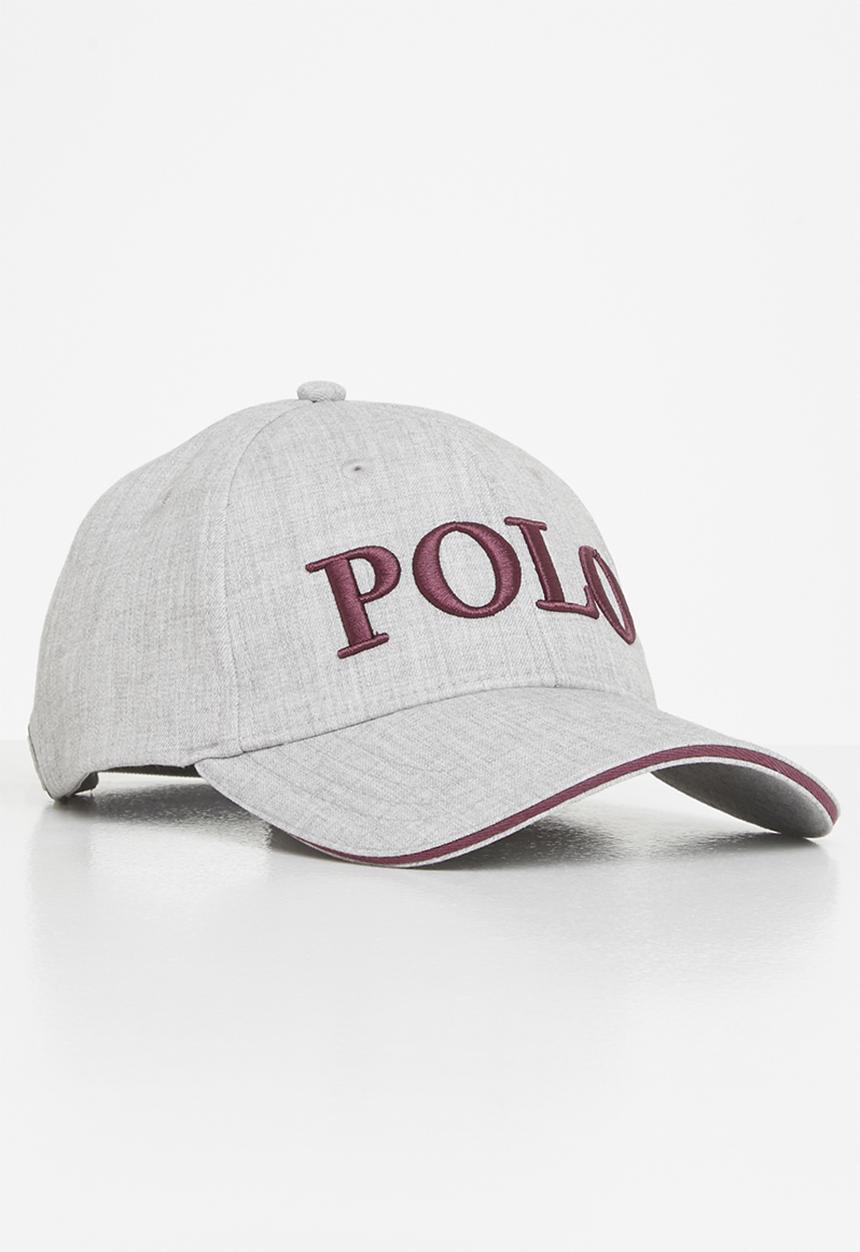POLO - Mens alex 3d embroidered peak - grey 