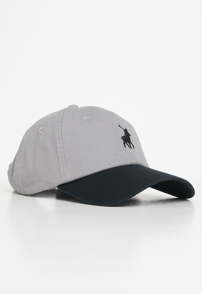 POLO - Mens axel 3d pony contrast peak - grey