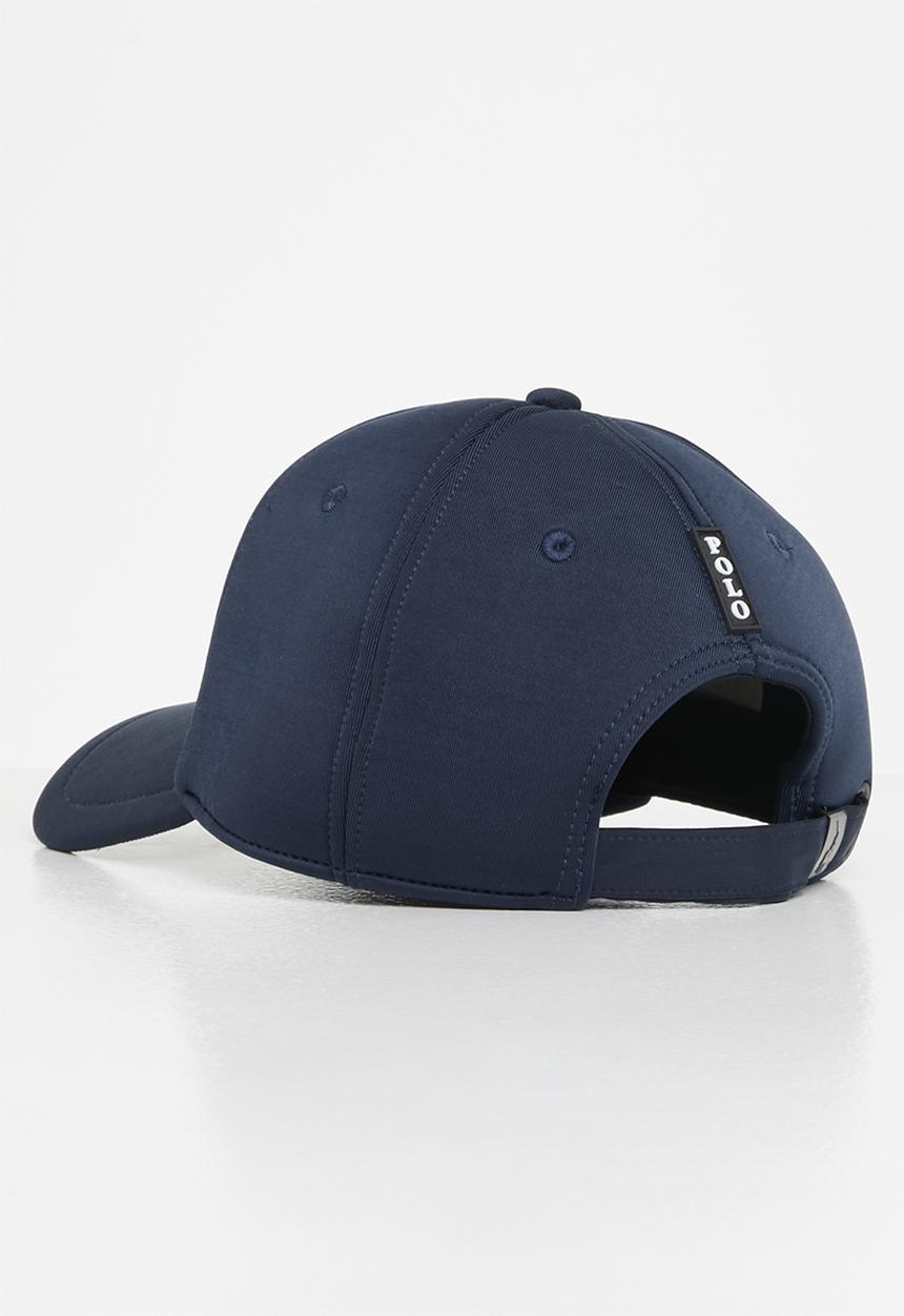 POLO - Mens arlo debossed peak - navy