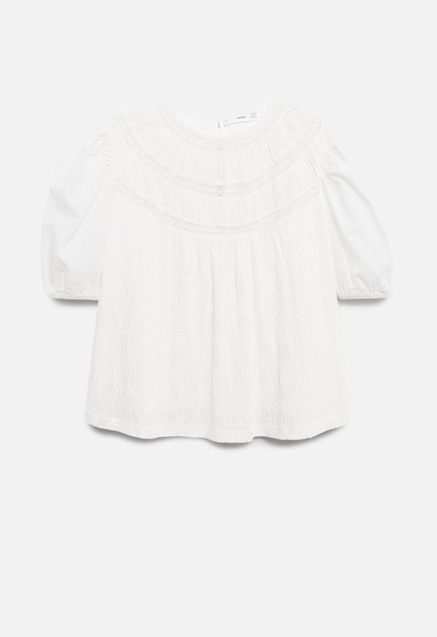 MANGO - Blouse luci - white