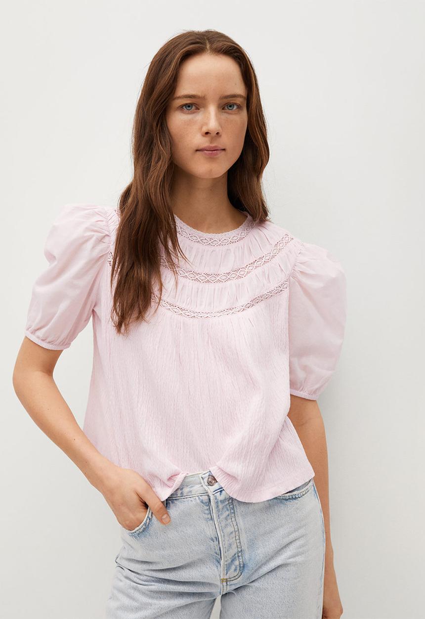 MANGO - Blouse luci - pink