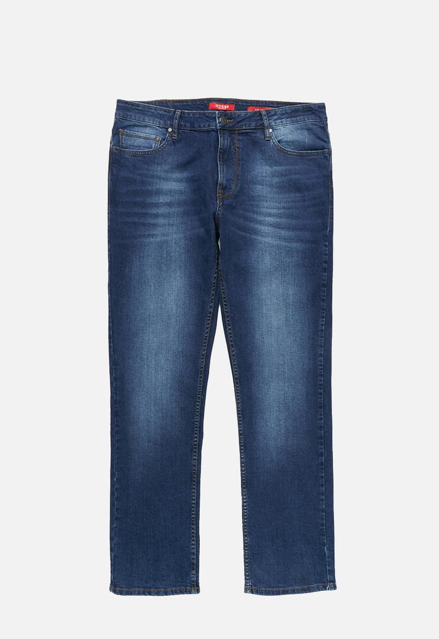GUESS - Mid wash slim straight jeans - blue