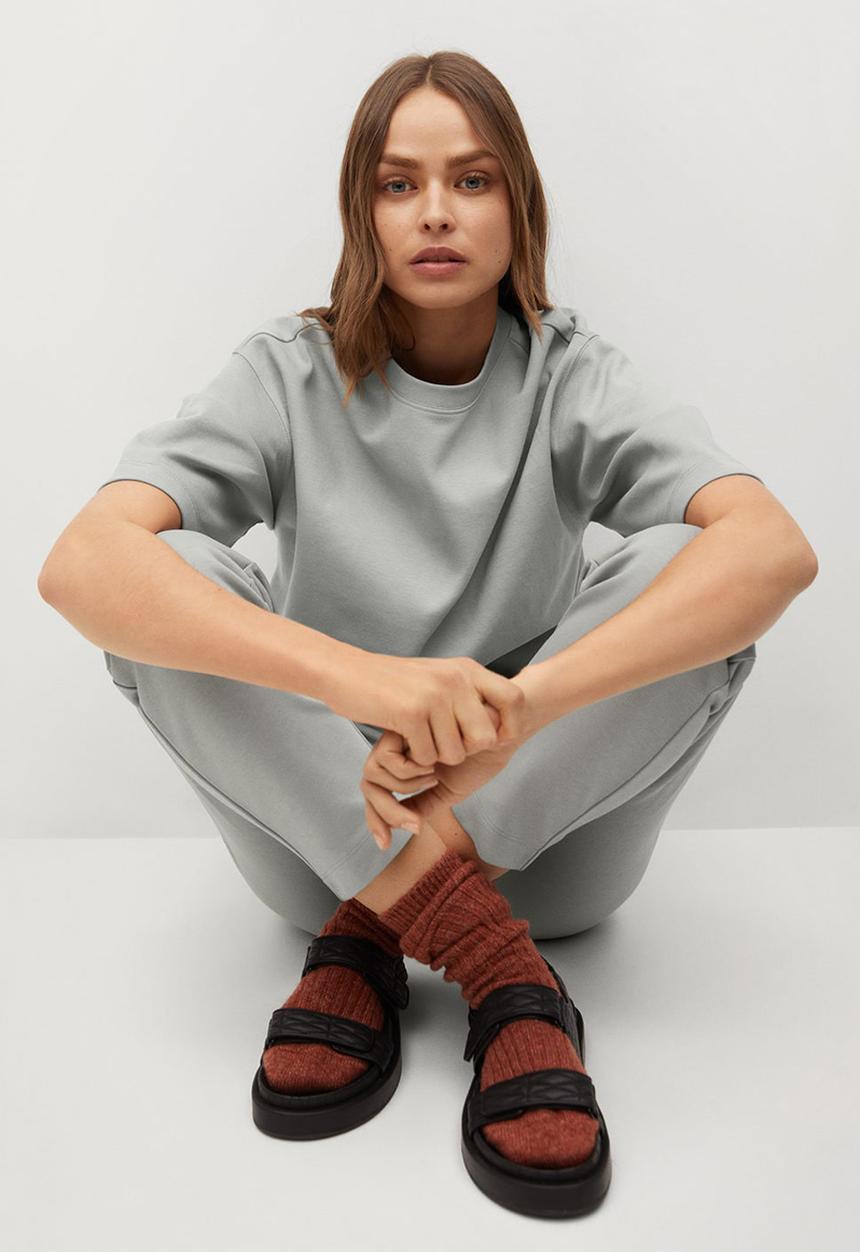 MANGO - Sweatshirt fakir - grey
