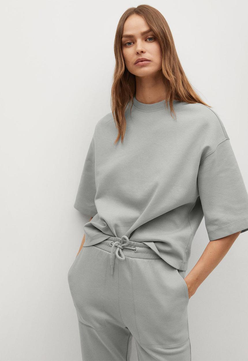 MANGO - Sweatshirt fakir - grey