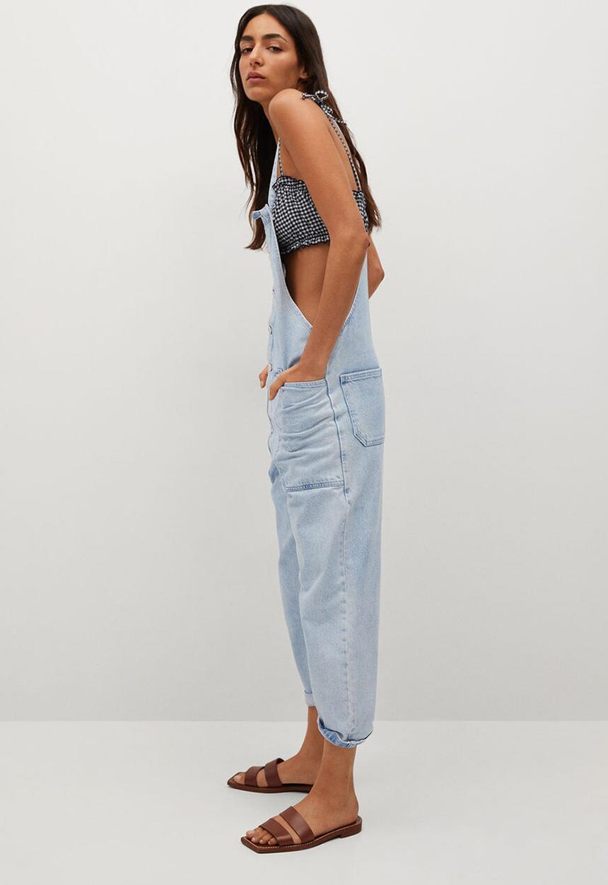 MANGO - Dungaree sangela - blue