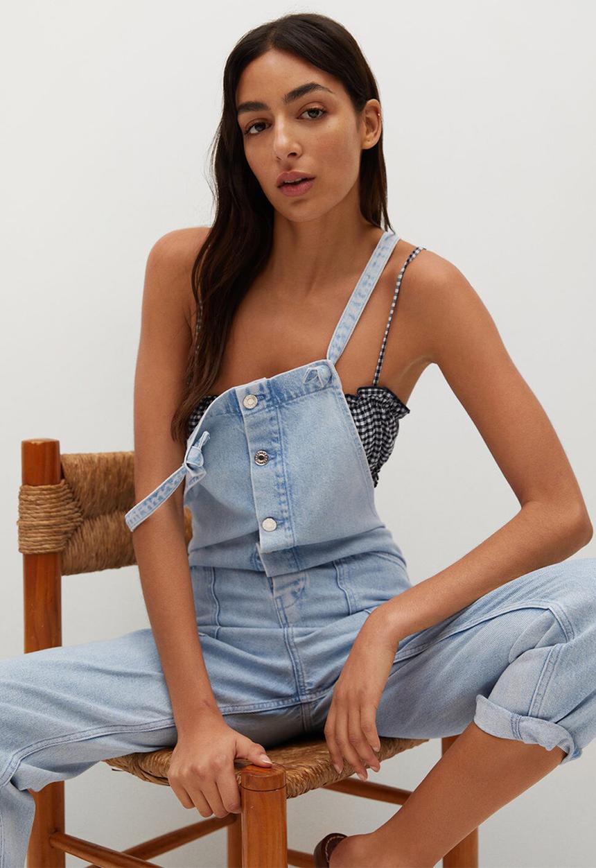 MANGO - Dungaree sangela - blue