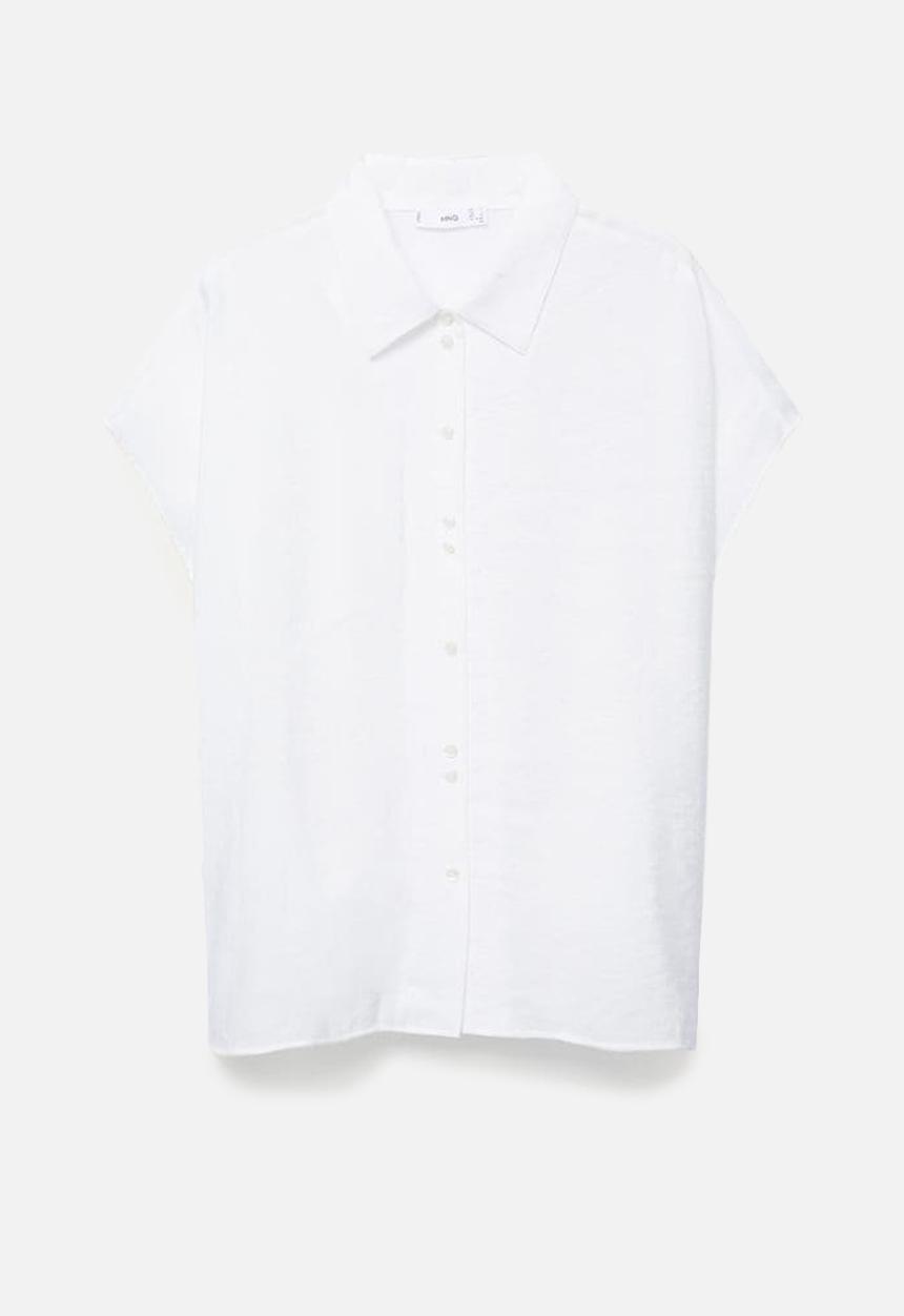 MANGO - Shirt jean - white