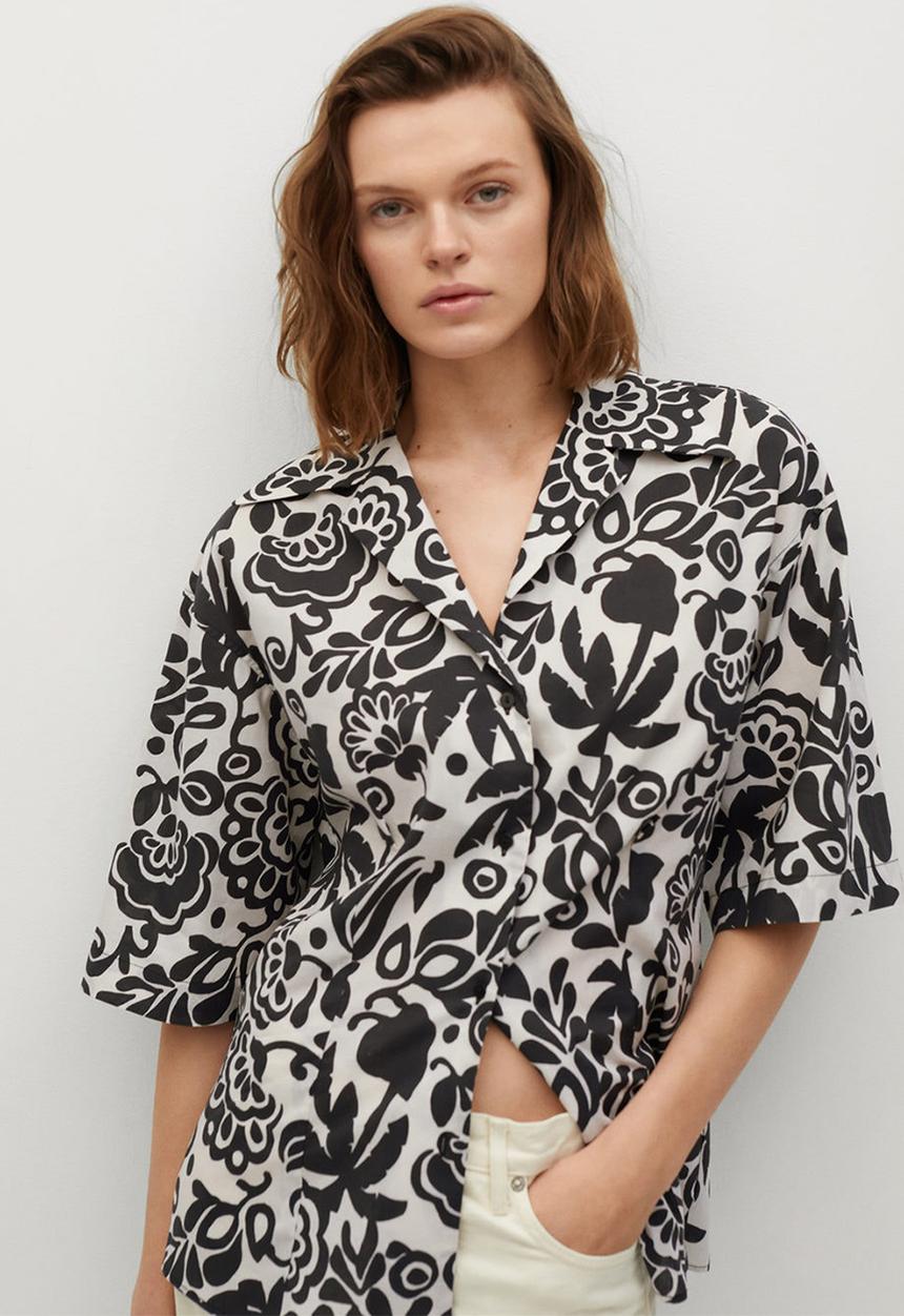 MANGO - Shirt agnes - black