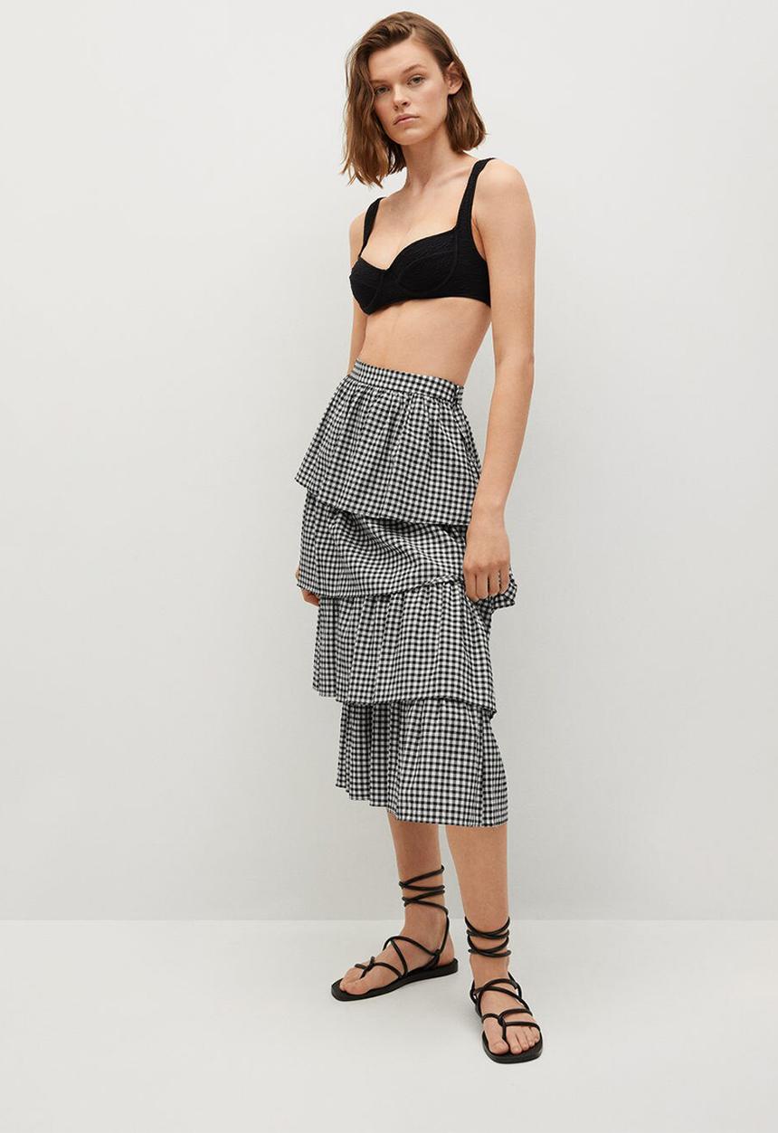 MANGO - Skirt viki - black