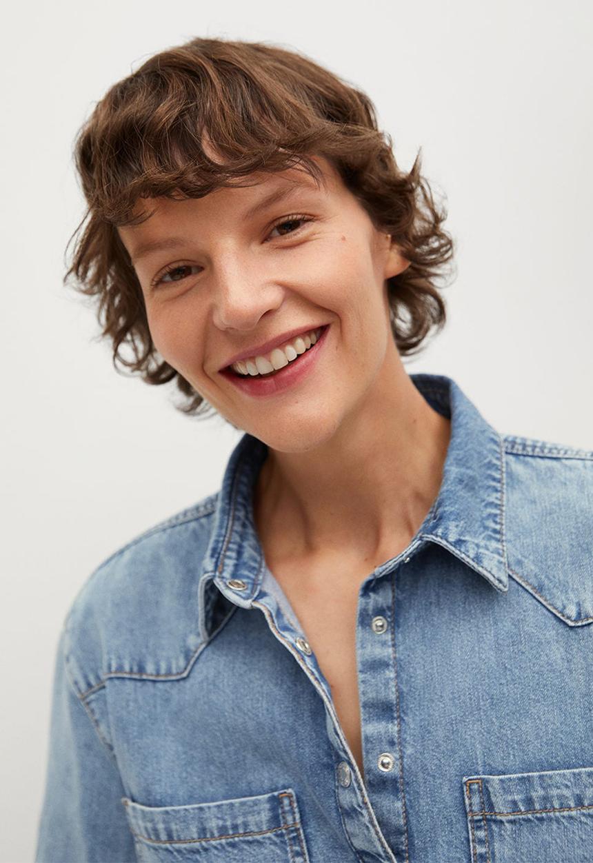 MANGO - Shirt sira - blue