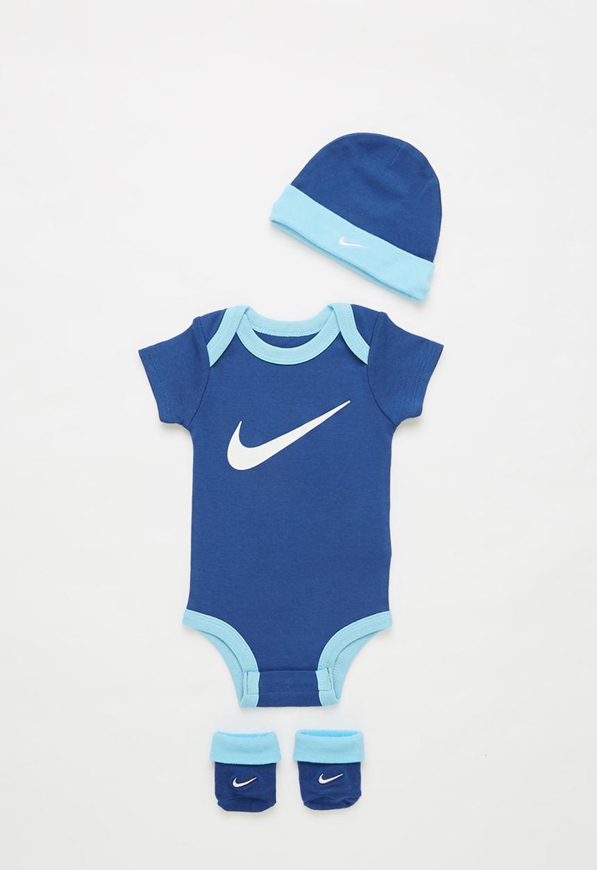 Nike - Nhn nike swoosh 3 piece boxed set - blue 