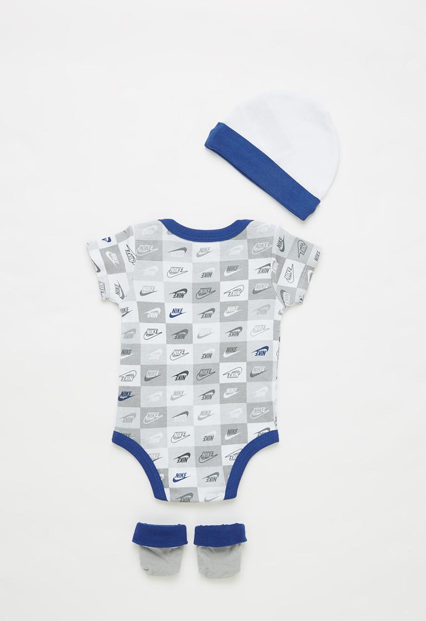 Nike - Nhb nsw checkerboard 3 piece set - grey & navy 
