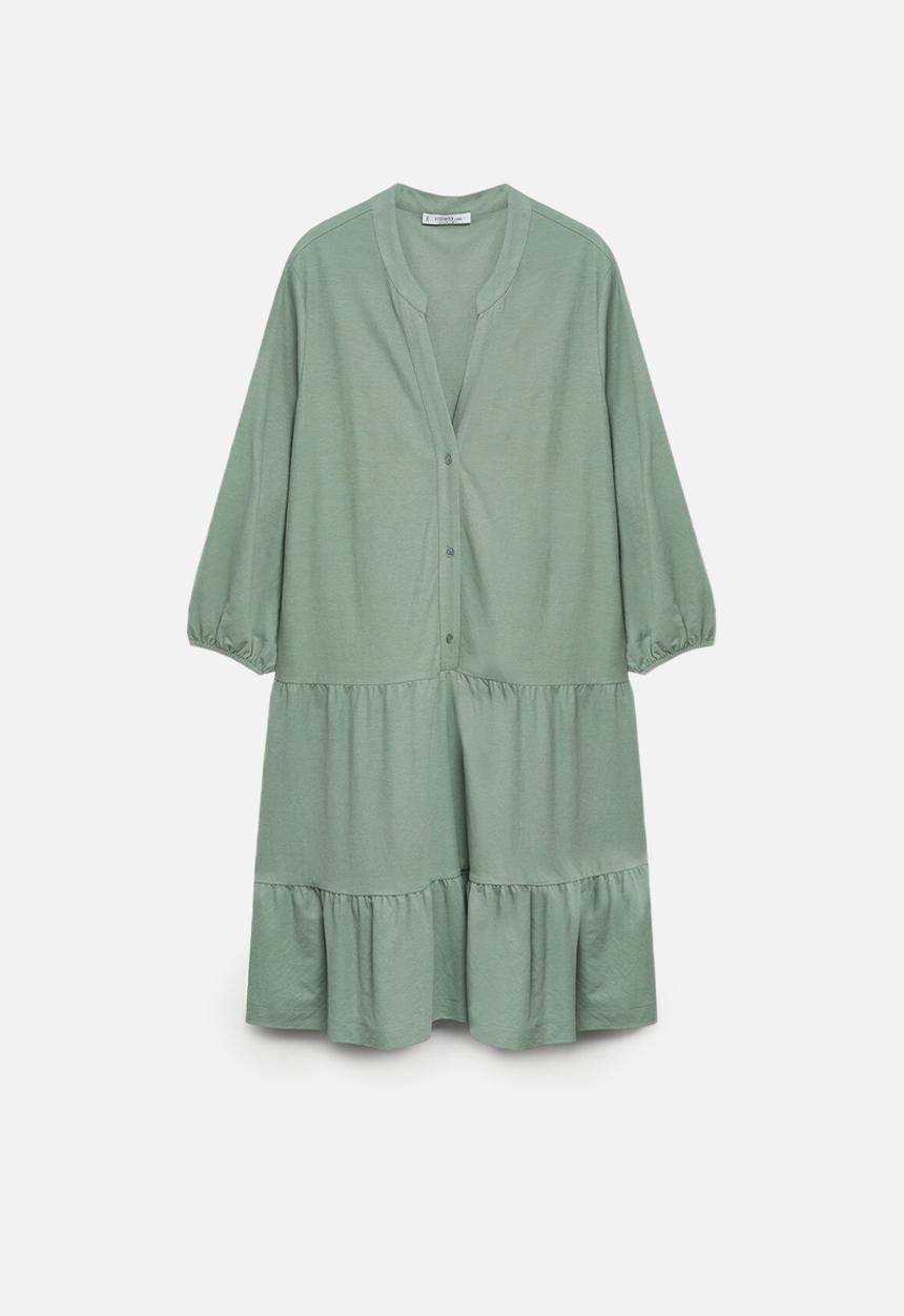 Violeta by Mango - Plus dress tribeca - aqua