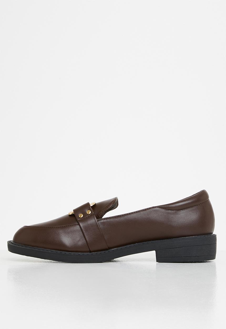 Jada - Metal detail loafer - brown