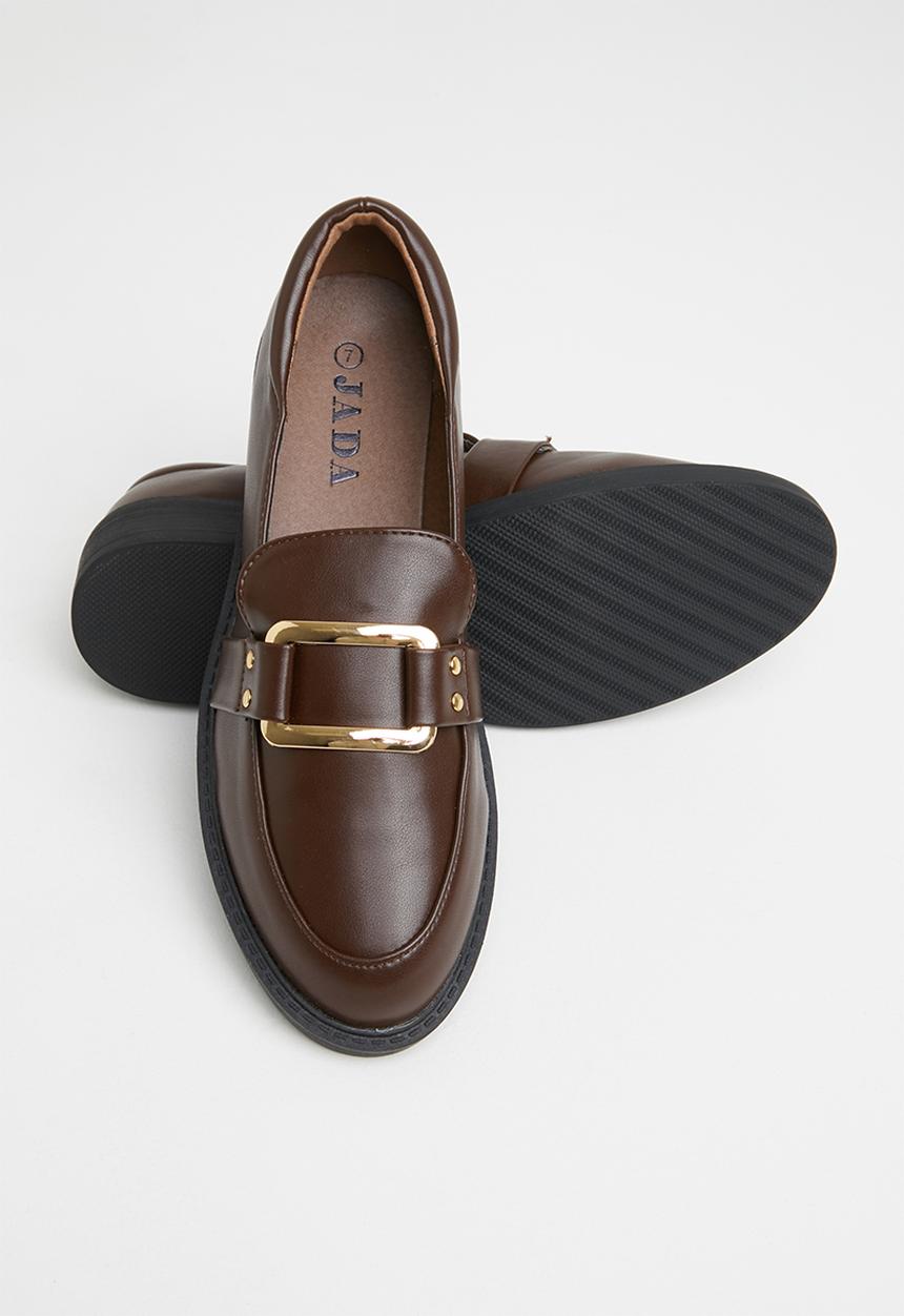 Jada - Metal detail loafer - brown