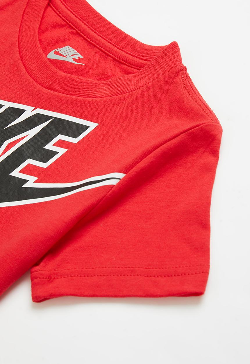 Nike - Nkb futura tee cargo short set - black & red