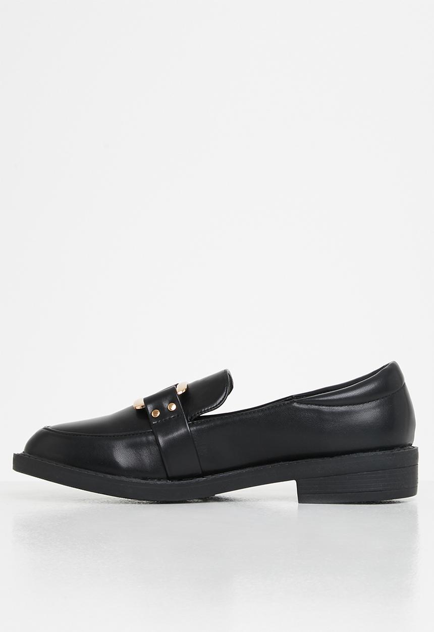 Jada - Metal detail loafer - black