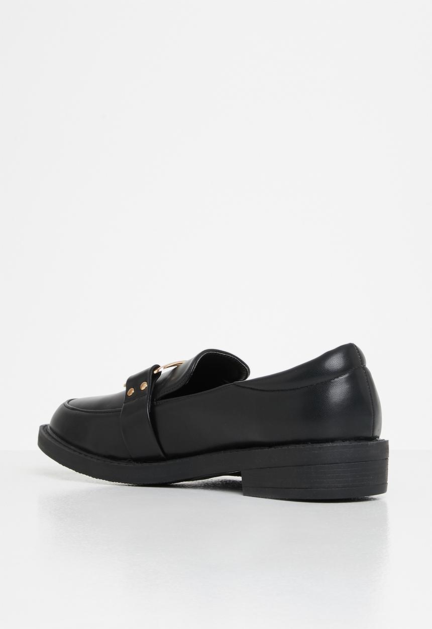 Jada - Metal detail loafer - black