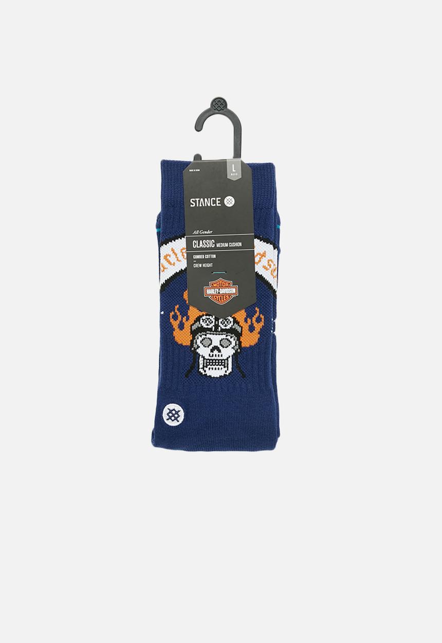 Stance Socks - Harley badge socks - navy