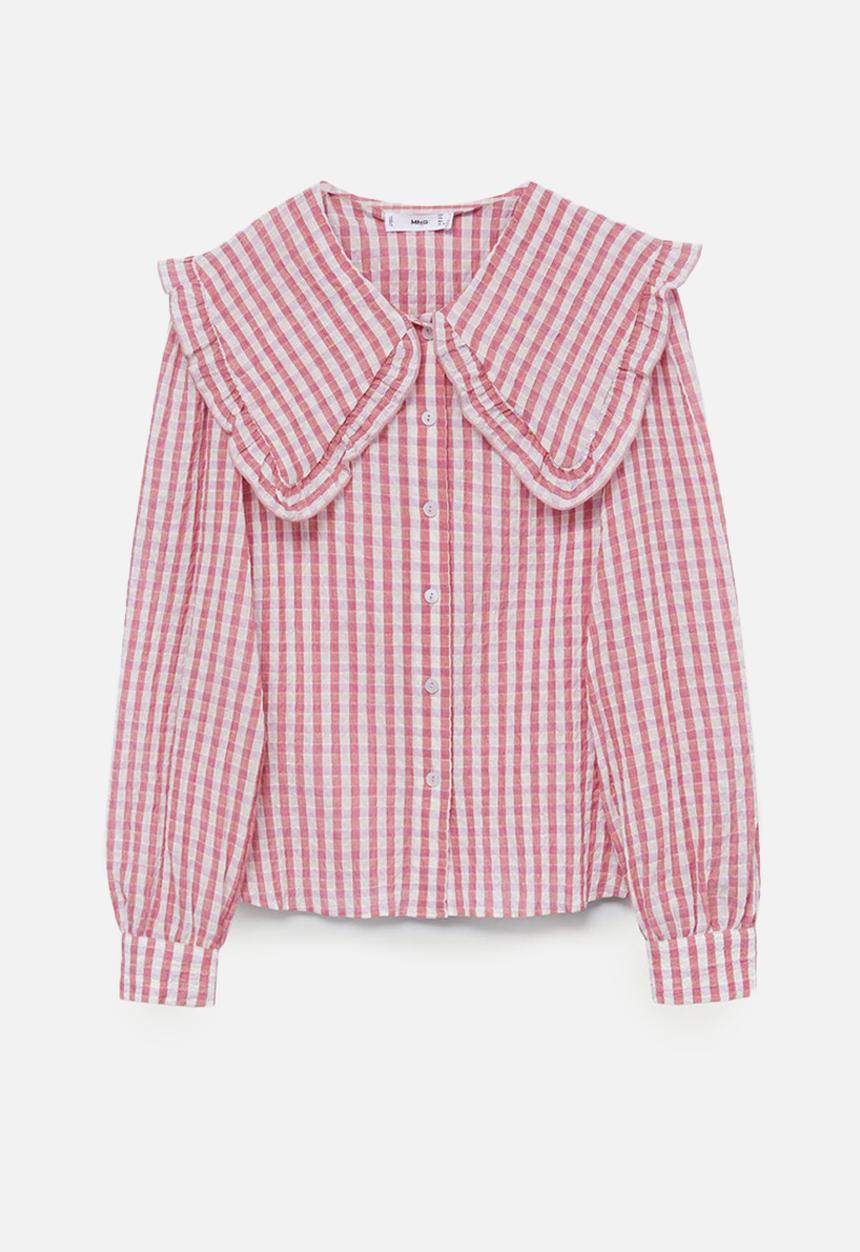 MANGO - Blouse babi - pink