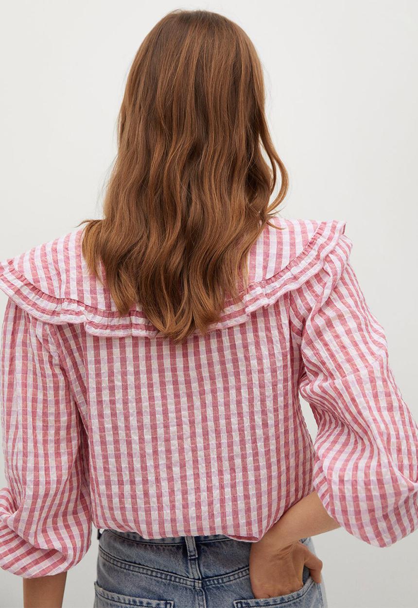 MANGO - Blouse babi - pink