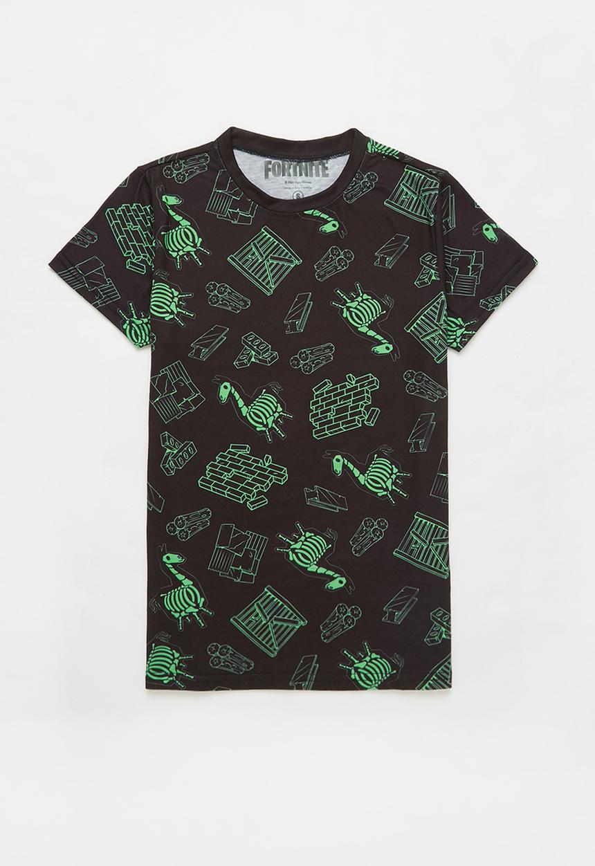 Rebel Republic - Fortnite xray aop tee - black