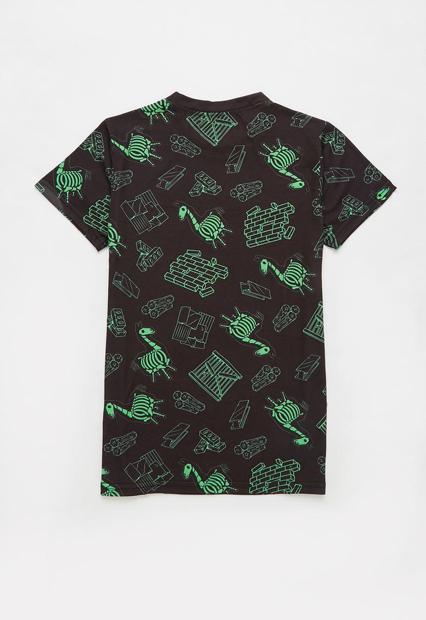 Rebel Republic - Fortnite xray aop tee - black
