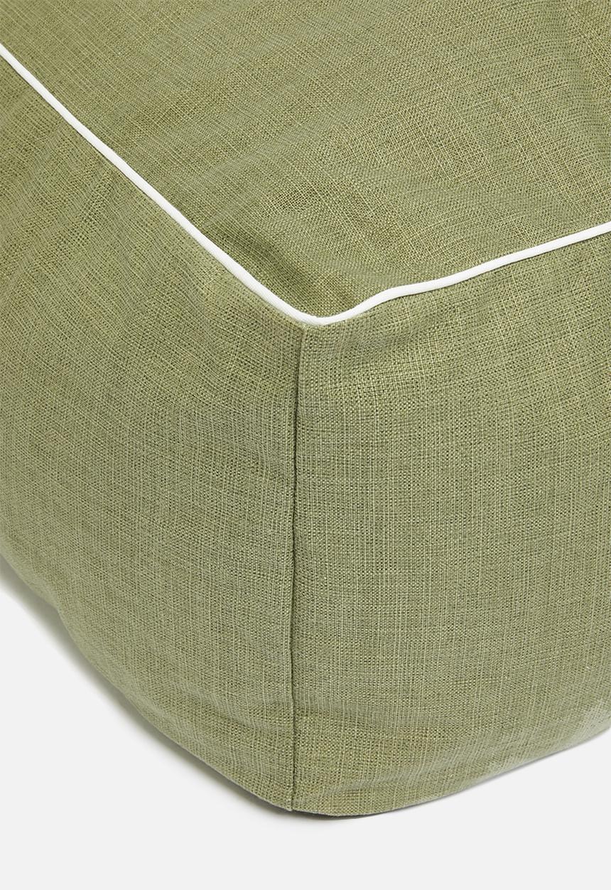 Sixth Floor - Sage floor cushion - green