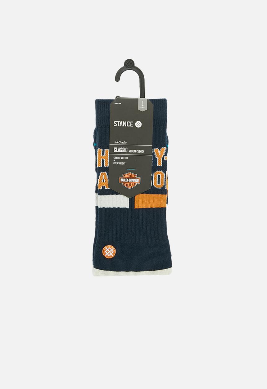 Stance Socks - Harley force socks - navy & orange 