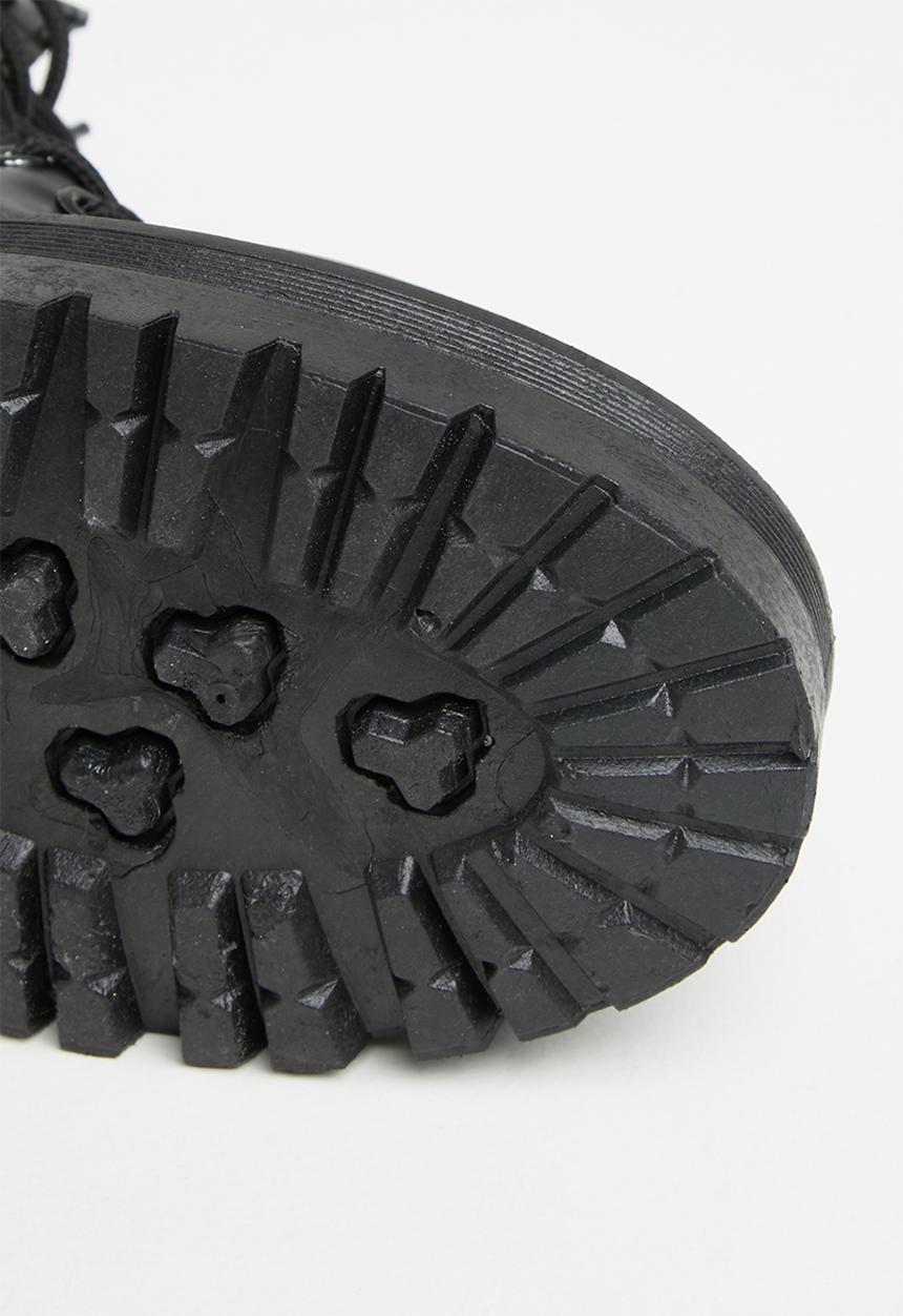 Jada - Lace-up combat boot - black 