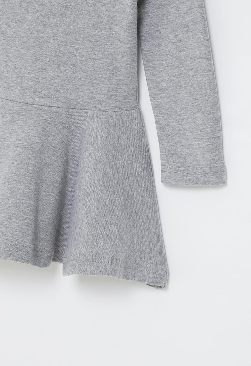Pop Candy - Girls basic skater dress - grey