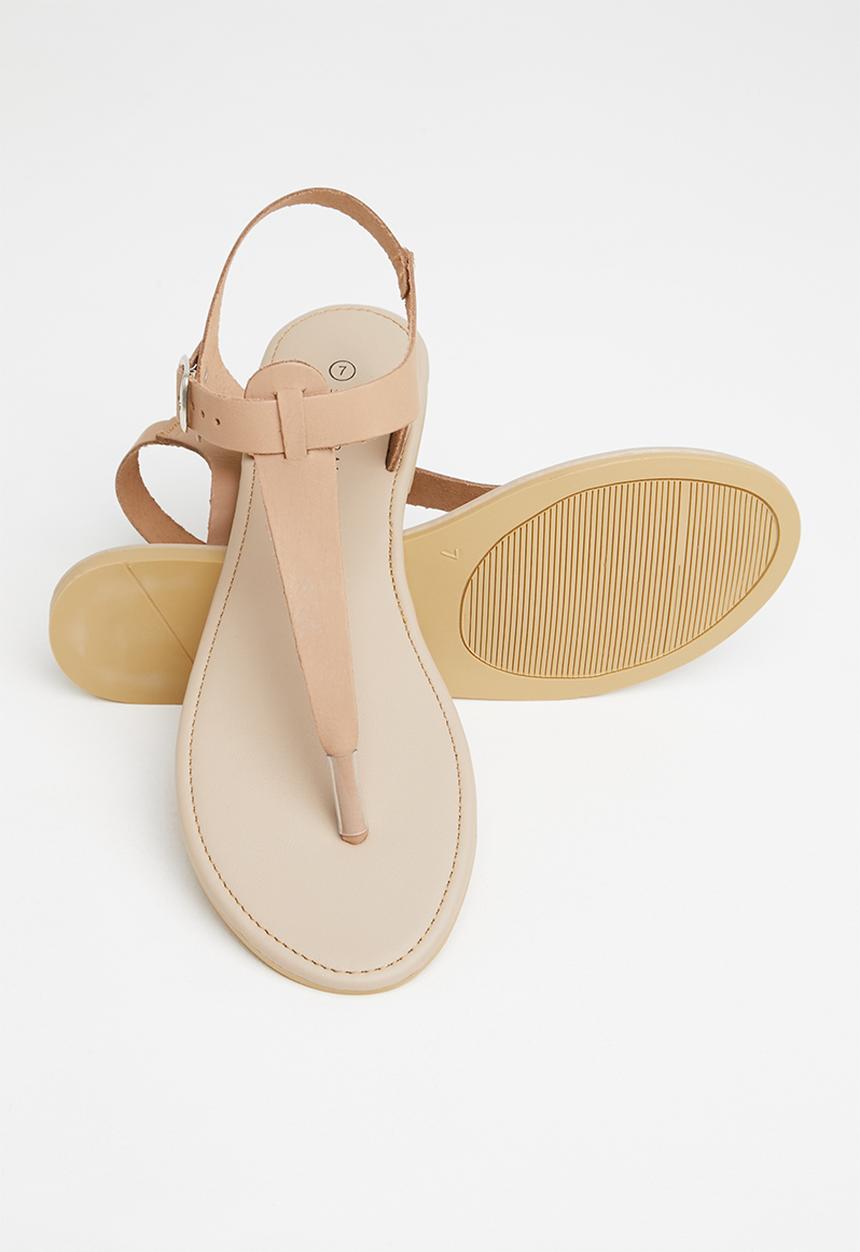 Superbalist - Ellie leather T-bar sandal - natural