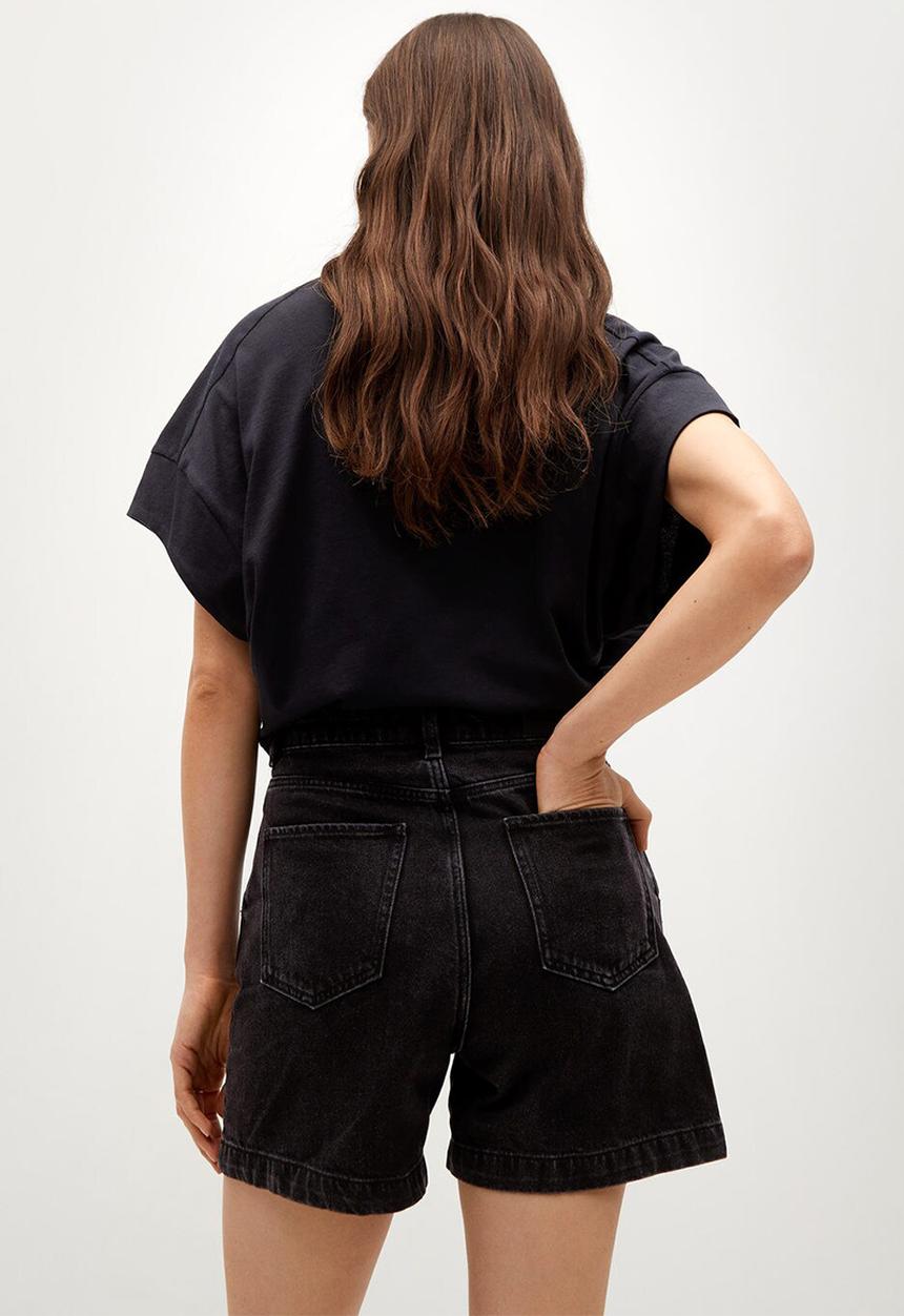 MANGO - T-shirt miley - black
