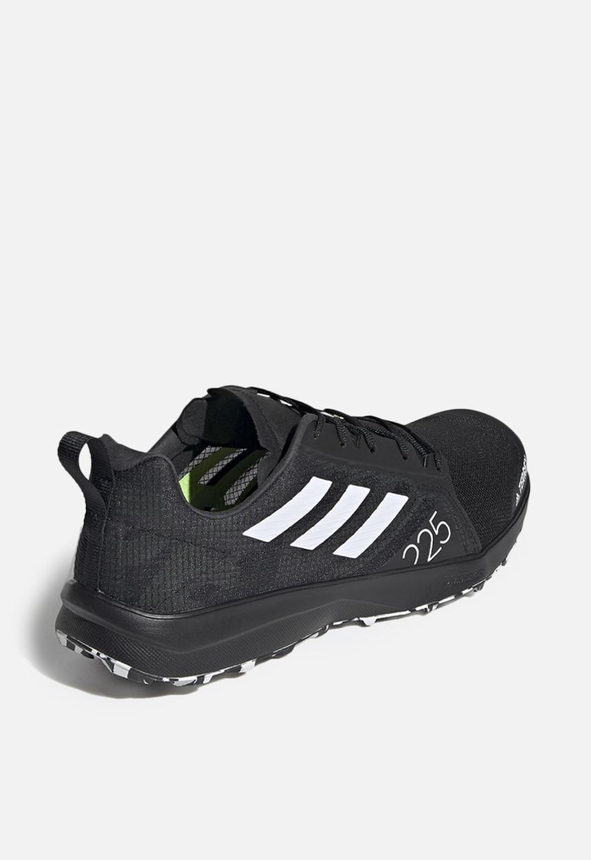 adidas Performance - Terrex speed flow - core black/crystal white/solar yellow