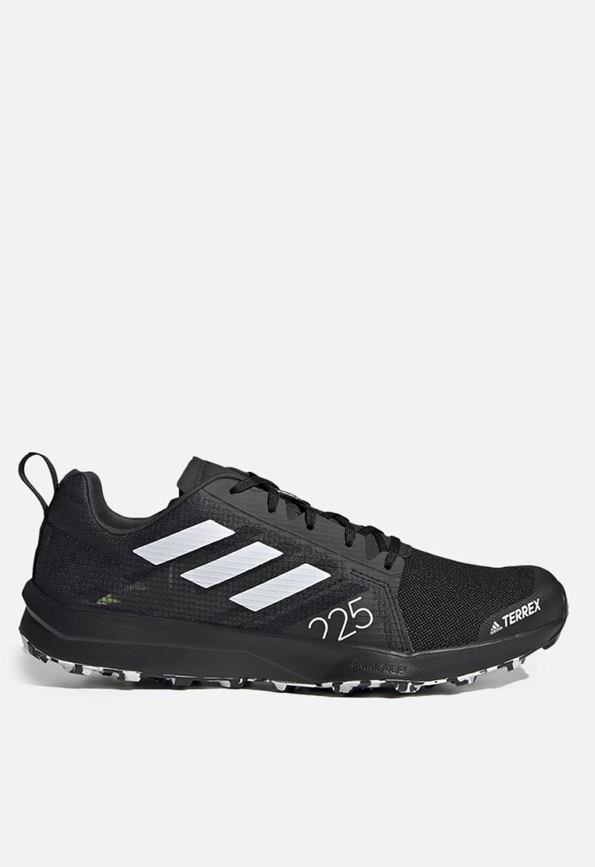adidas Performance - Terrex speed flow - core black/crystal white/solar yellow