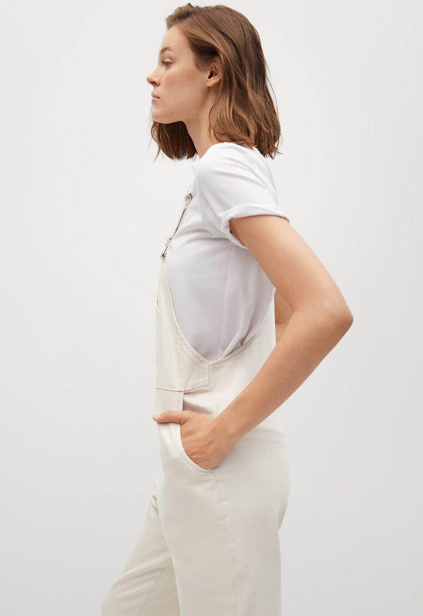 MANGO - Dungaree sagnes - light beige