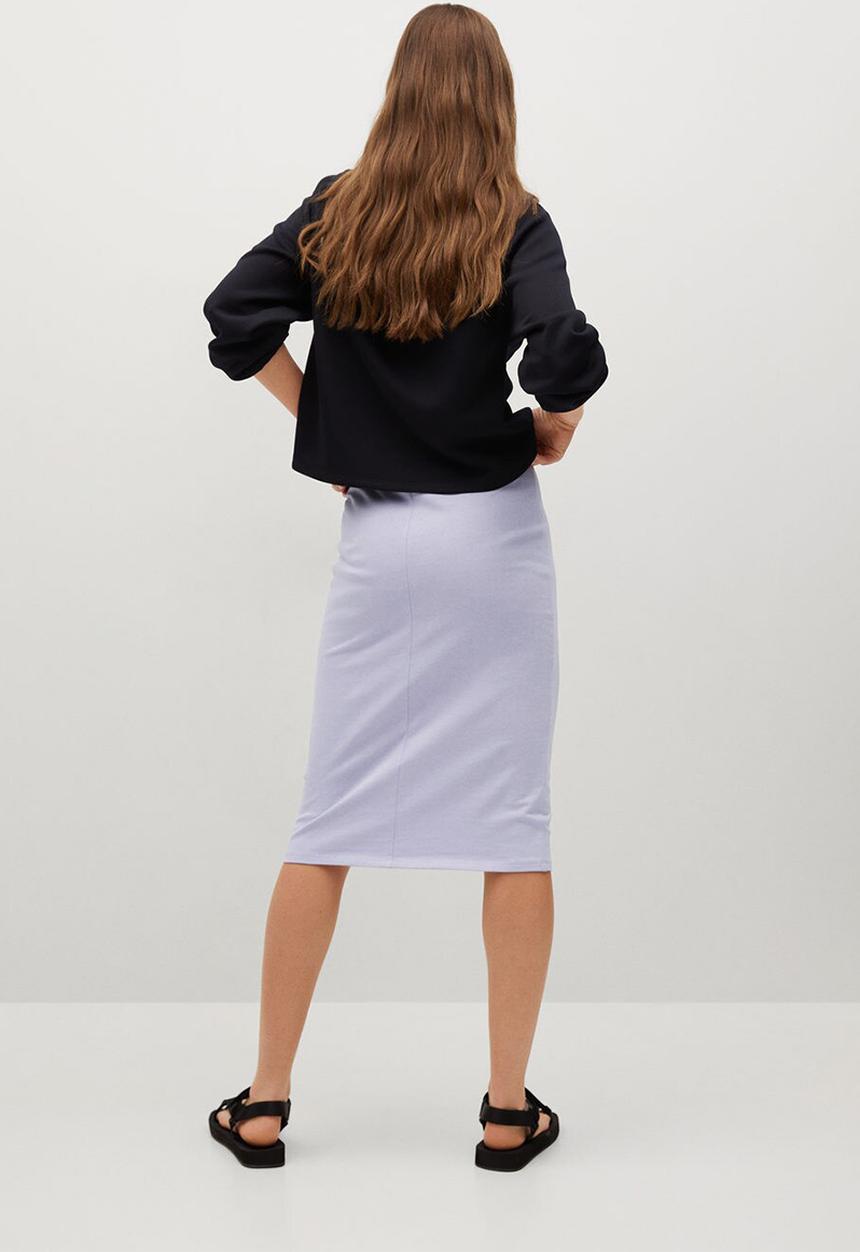 MANGO - Skirt clay - blue