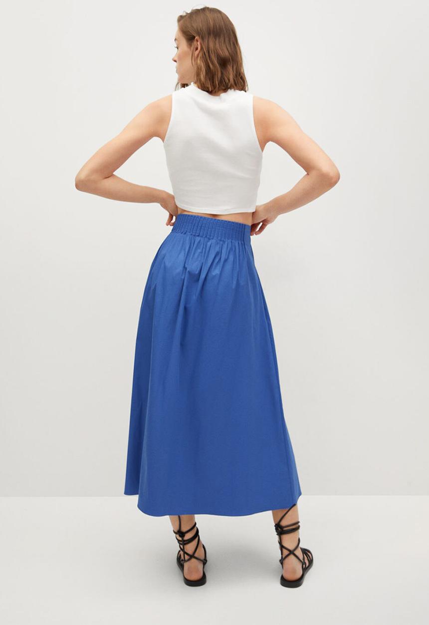 MANGO - Skirt agnes - blue
