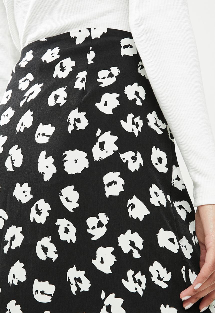 Glamorous - Petite skirt - black & white