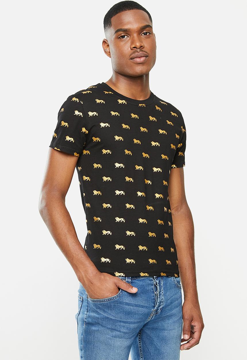 Lonsdale - Lg all over print tee - black