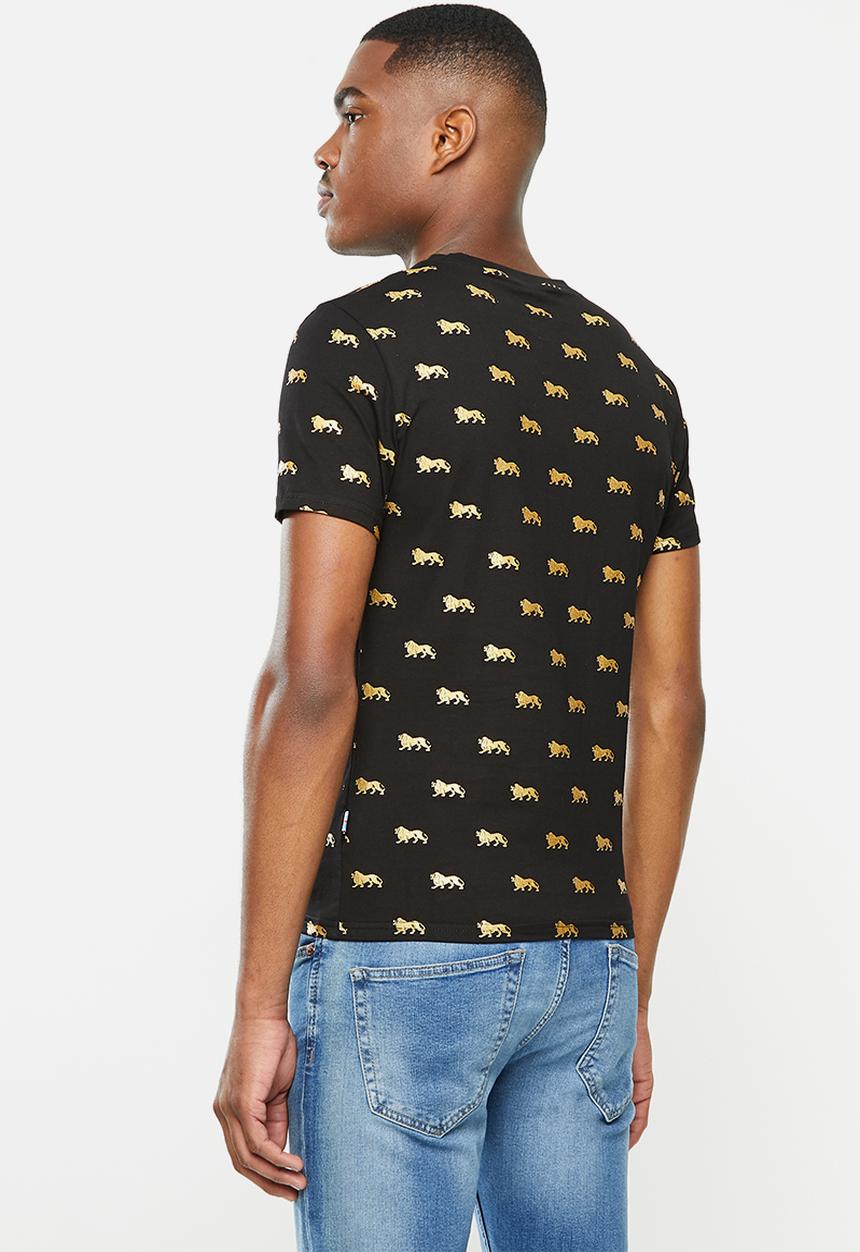 Lonsdale - Lg all over print tee - black