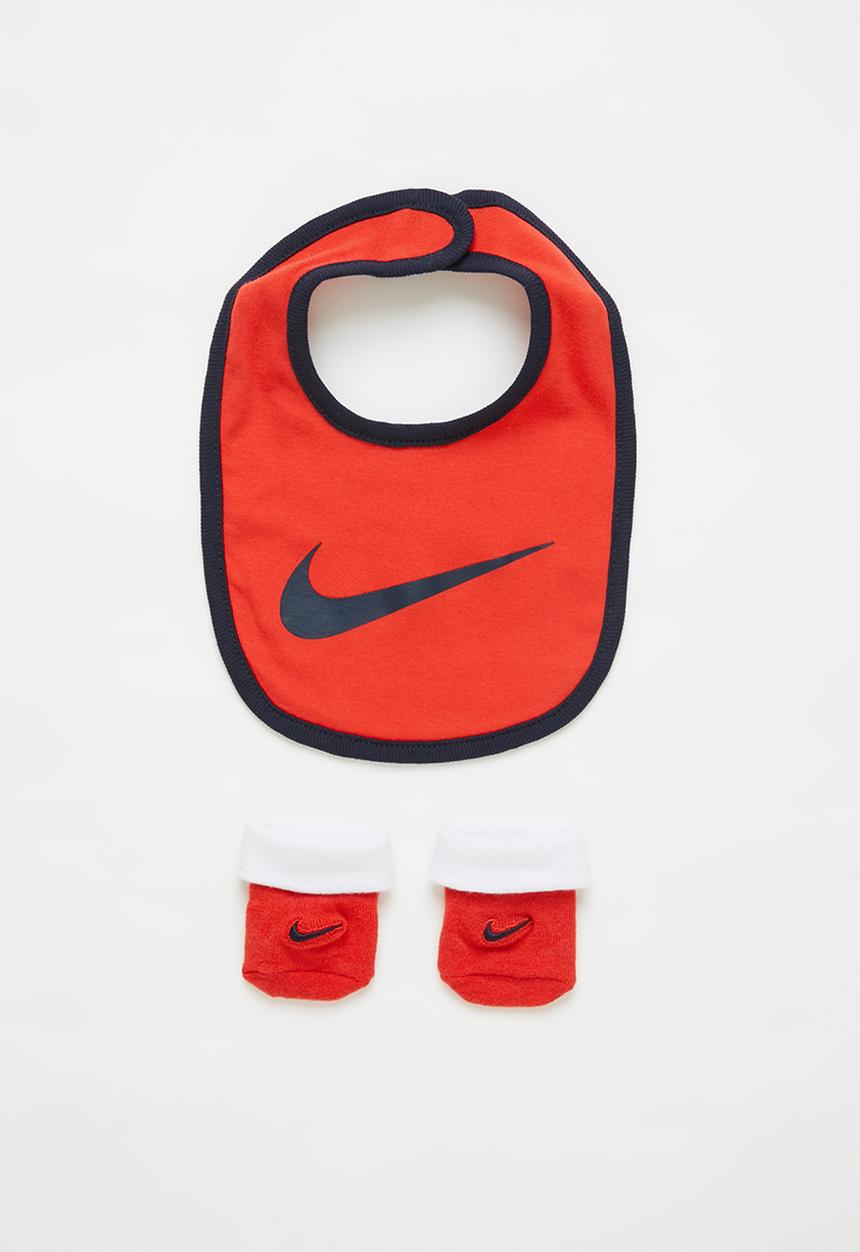 Nike - Nike core swoosh bib bootie 2 piece set - red